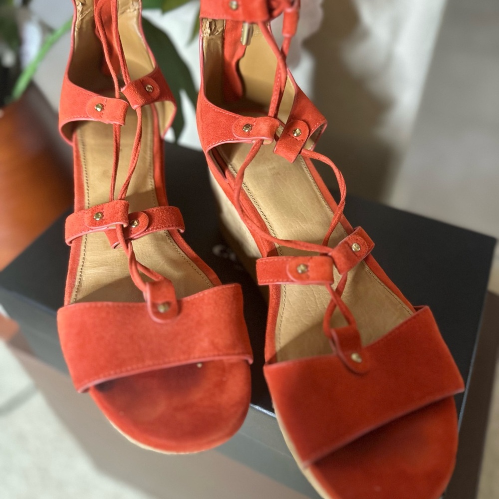 Coach Wedge Sandals, Gladiator style.
Good Condition, 8.5